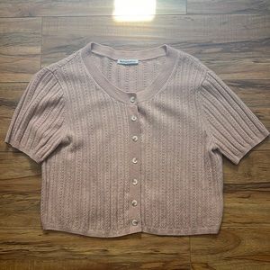 Reformation Cropped Cashmere Sweater